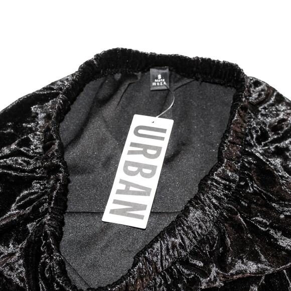 Urban Outfitters Recycled Velvet Notched Mini Skirt S/M NWT - Picture 4 of 7